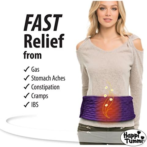Microwavable Heating Pad, Natural Aromatherapy Wrap for Menstrual Cramps, Abdominal Discomfort, Back Neck and Shoulder Pain (Small, Lavender)