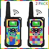 Walkie Talkie for Kids ,3 Miles Long Range with 22 Channels & 2 Way Radios & LED Flashlight, Ideal Gifts for Boys & Girls to Play with Family and Friends (2pack)