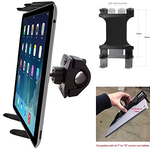 ChargerCity XT Boat Helm Tablet Mount with Universal Tablet Cradle Holder for Apple iPad Pro, iPad Air, iPad Mini, Samsung Galaxy Tab S, Surface Pro Book & all other 7"-12" screen tablets