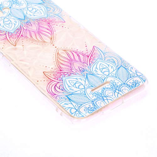 Xiaomi Redmi 6A TPU case,Embossed Varnish Painted TPU Diamond Shock Absorbing Shatter-Resistant Transparent Phone Shell for Xiaomi Redmi 6A