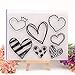 arriettycraft Love Heart Shape Clear Stamps for Card Making or Journaling Valentine Day Silicone Stamps for Journals Scrapbooking Paper Crafts Decoration