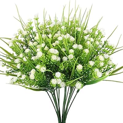 Lovenimen Artificial Flowers 4pcs Faux Mini Baby S Breath Fake Small Plastic Plants Gypsophila Shrubs Simulation Greenery Bushes Wedding Table Centerpieces Arrangement Bouquet Planter Filler White Buy Online At Best Price In