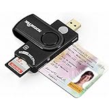 Memory Card Reader, Rocketek DOD Military USB Common Access CAC Smart Card Reader, compatible with Windows (32/64bit) XP/Vista/ 7/8/10, Mac OS X