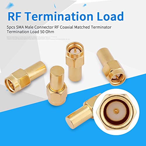 Funny SMA Adapter - 5pcs SMA Male Connector RF Coaxial Matched Terminator Termination Load 50 Ohm 2W Coaxial Terminator
