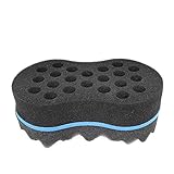 Hotrose Double Wave Barber Hair Brush Sponge Dread Afro