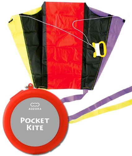 Pocket kite / POCKET KITE case color: housed in a red pocket-sized