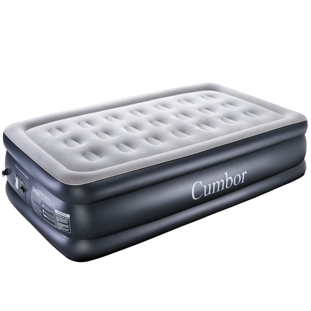 Cumbor Twin XL Air Mattress with Builtin Pump, Premium Elevated Inflatable Air Bed for Guest