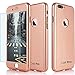 iPhone 7 Plus Case 360 CellPRO [Full Body Series] Premium Hard TPU Cover-Full Protection (Dual Layer 0.1 mm Slim) Anti-Slip Grip Designed Ultra Clear Screen Protector Glass for Apple iPhone7+ (Pink)