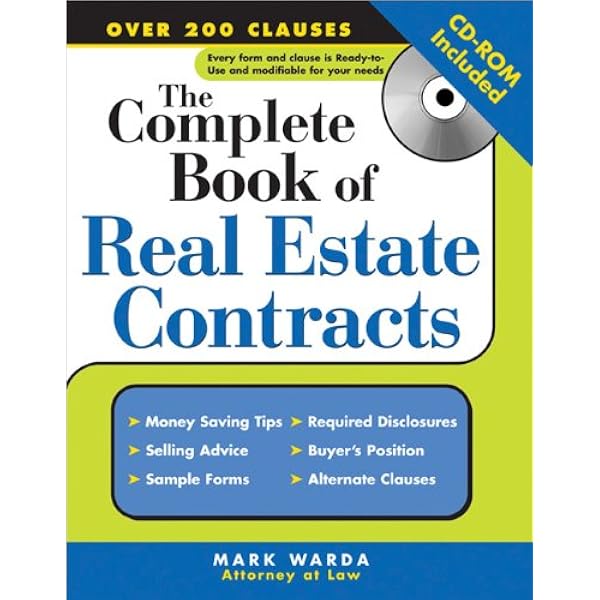 The Complete Book Of Real Estate Contracts Warda Mark 9781572485280 Amazon Com Books