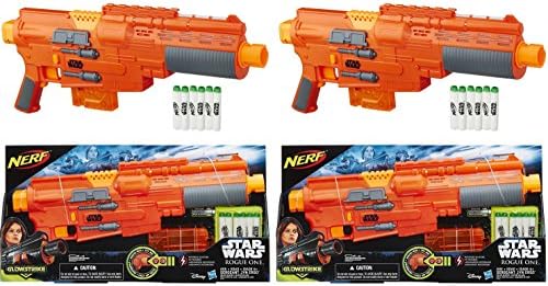Star Wars Rogue One Nerf Electronic Jyn Erso Deluxe Blaster Twin Pack Bundle