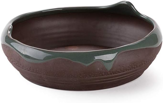 Amazon Com 828 Green And Brown Plant Potted Pots Ceramic Pots Flower Pots Indoor White Flower Pot Mini Flower Pots Succulents Vase Bowl Country Garden Design Interior Desktop Home Decoration Garden Outdoor