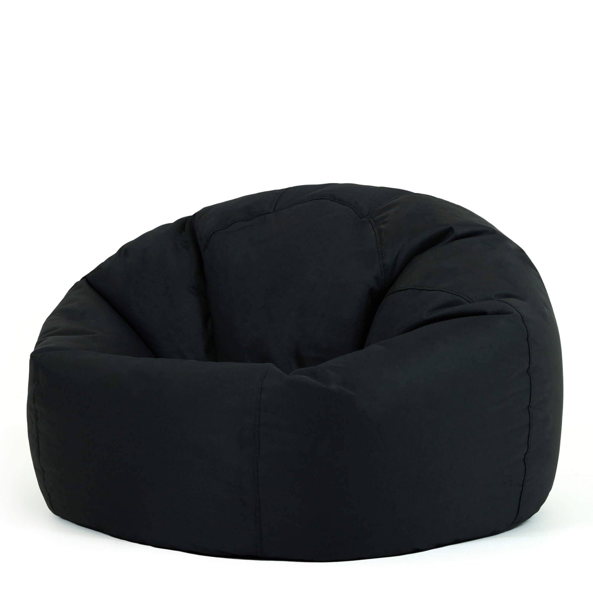 Bean Bag Bazaar Kingston Gaming Beanbag, Black, Water Resistant Fabric, Large Bean Bag for Indoor and Outdoor Use with Filling Included, Floor Chair, Gaming, Bedroom, Living Room, Garden