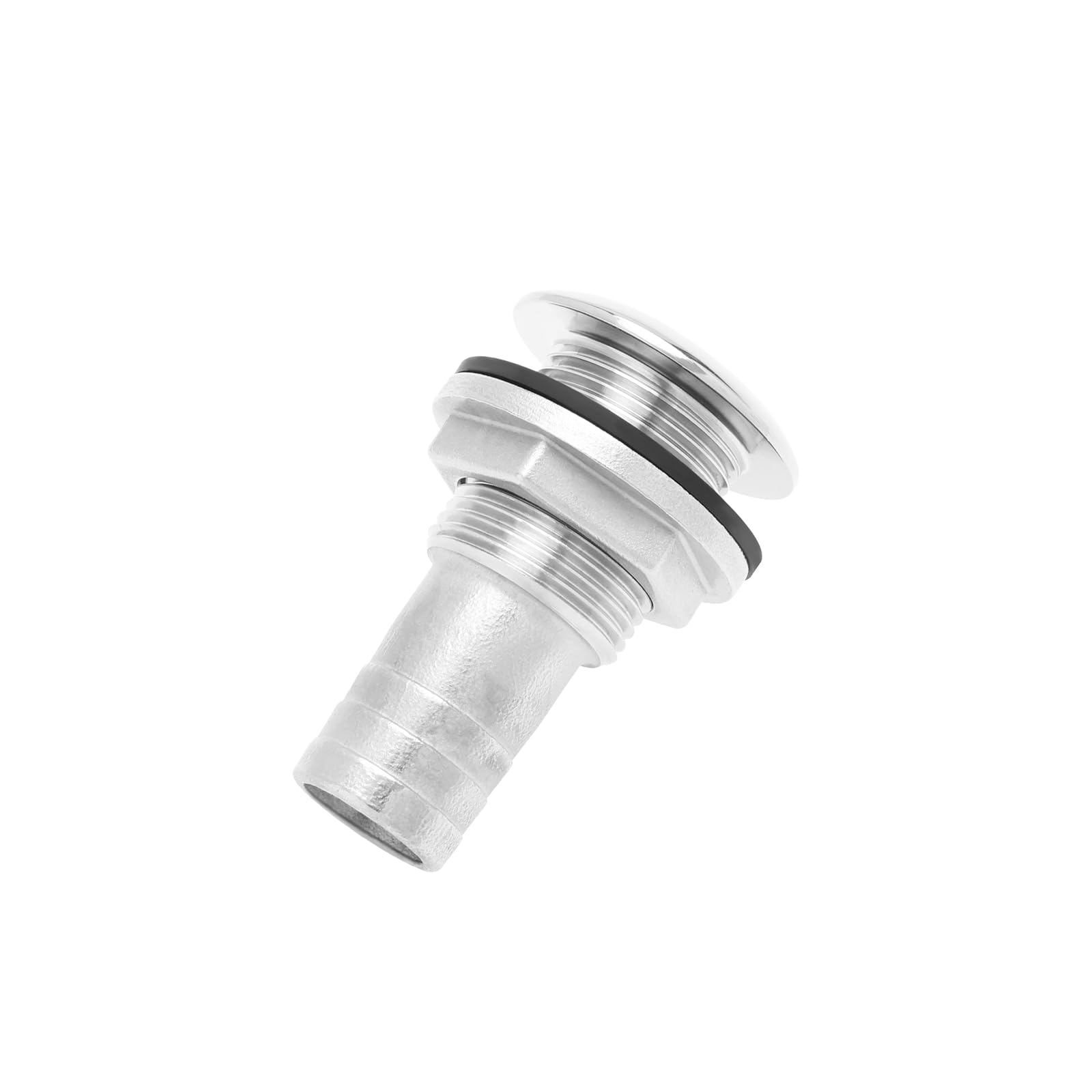 YINETTECH 316 Stainless Steel Boat Water Drain Plug Thru-Hull Fitting Drain Joint with Custom Gasket Boat Plumbing Fittings for Boats, Yachts, Marine, 3/4inch