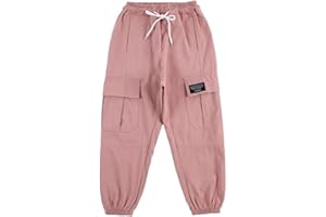 AIMAOMI Kids Toddler Baby Girls Spring Summer Print Cotton Long Pants Cargo Jogger Pants Clothes Pants for Girls