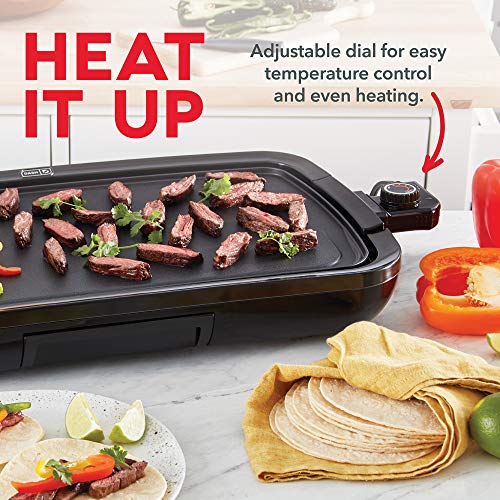 Dash Deluxe Everyday Electric Griddle with Removable Nonstick Cooking Plate for Pancakes