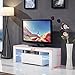 LED TV Stand Unit Cabinet w/Drawer Console Furniture High Gloss White