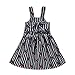 Froomer Summer Kids Baby Girls Cherry Print Striped Dress