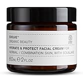 Evolve Organic Beauty - Natural Hydrate + Protect Facial Cream | Small-Batch, Vegan Clean Beauty (2 oz | 60 ml) Packaging May Vary