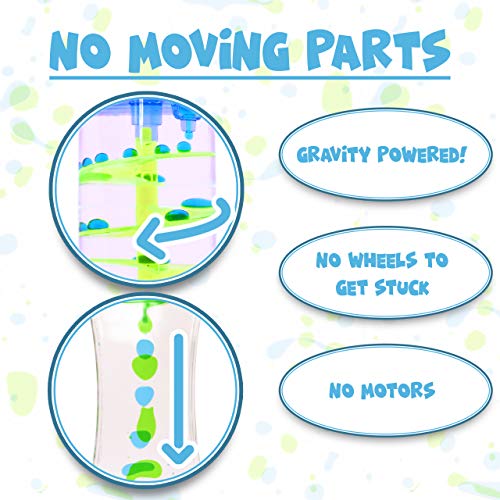 HeyWhey- Liquid Motion Bubbler Timer, 3-Pack Bundle Great for Gifts Parties Holidays, Calm and Relaxing Novelty Desk Toy, Sensory and Fidget Toys for Anxiety Autism ADHD Stress Relief Kids and Adults, - Thumbnail 5