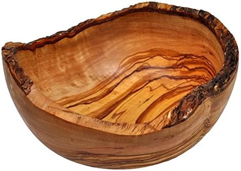Natural Tunisian Olive Wood Bowl 'Country'