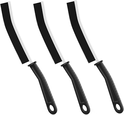 jiuhao Crevice Cleaning Brush 3Pcs Narrow Gap Bristle Scrubber 11cm Handle