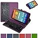 AT&T Trek HD Bluetooth Keyboard Case,Mama Mouth Slim Stand PU Leather Case Cover With Romovable Bluetooth Keyboard For 8" AT&T Trek HD 8 inch 4G LTE Tablet (Not fit AT&T Trek 2 HD 8 2016),Purple