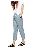 Durcoo Womens Summer Linen Drawstring Elastic Waist