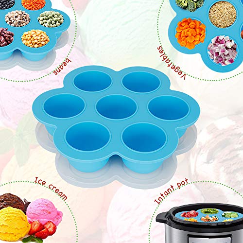 Pressure Cooker Accessory Set, Accessories 6 Qt Compatible with 6Qt Instant Pot, with Silicone Sealing Rings, Tempered Glass Lid, Steamer Basket, Non-Stick Springform Pan
