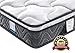 Inofia Sleeping Twin XL Mattress, Super Comfort Hybrid Innerspring Mattress Set with 3D Knitted Dual-Layered Breathable Cover-8''-Certified by CertiPUR-US-100 Night Trial