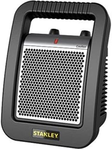 Portable Ceramic Utility 1500 Watts Grey Heater With Adjustable Thermostat