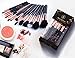 Party Queen 15Pcs Makeup Brushes Set Luxury Rose Golden Synthetic Wool Beauty Brush Tool Cosmetics Brush Kit