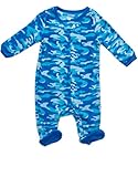 Fleece Footed Sleeper Camoflauge Blue 4 Toddler