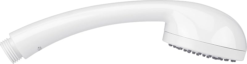 Amarela TECB3471 - Alcachofa de ducha (67 mm de diámetro, 1 tipo de chorro, antical y ahorro de agua), color blanco