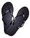 Wholesale Ladies Solid Black Flip Flops, 72 pairs