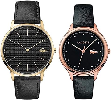 [ラコステ]LACOSTE ペアウォッチ 収納BOX 時計 2本セット メンズ レディース 革ベルト くろ 20110042001086 腕時計 [並行輸入品]