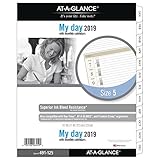 AT-A-GLANCE 2019 Daily Planner Refill, Day Runner, 8-1/2