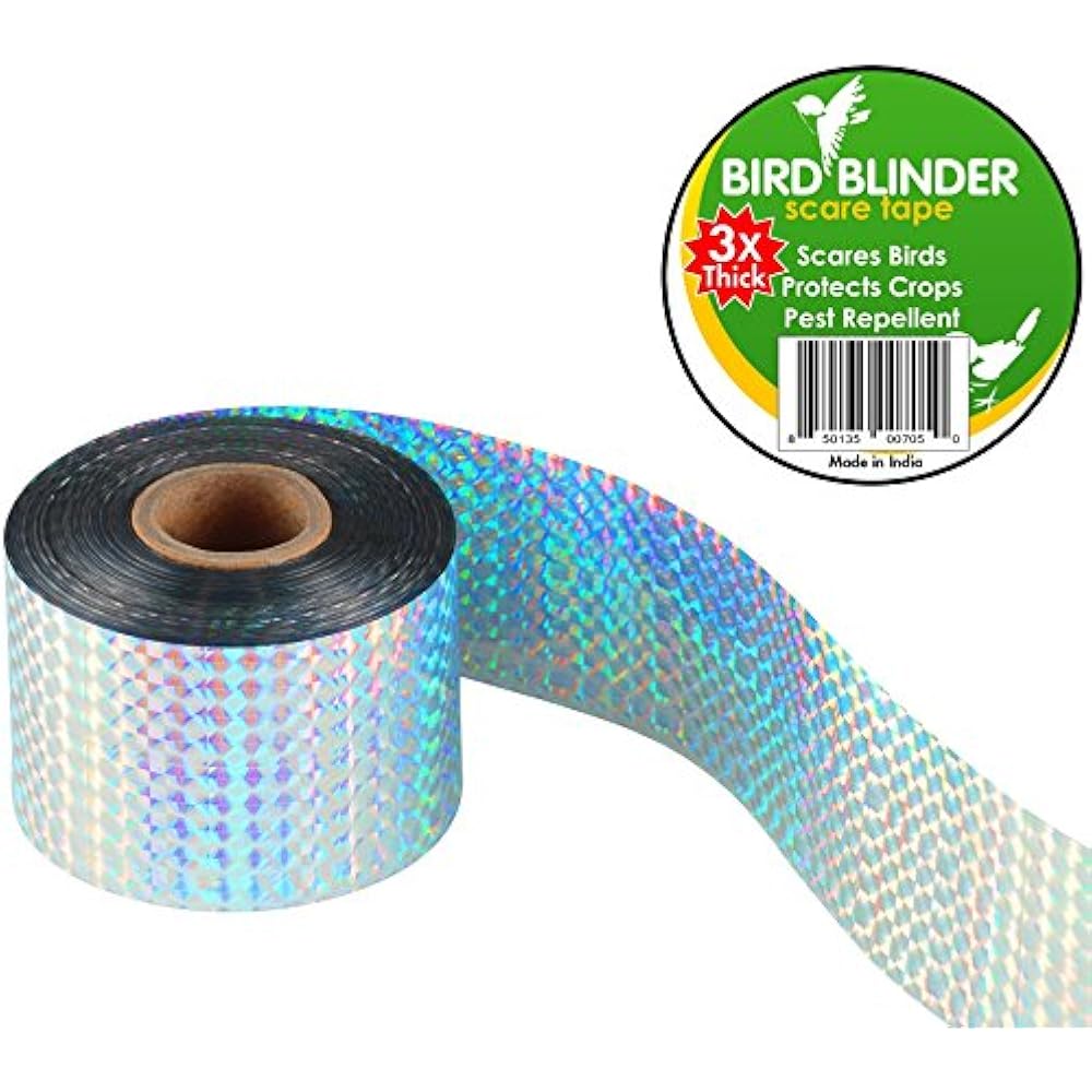 Bird Repellent Scare Tape (Triple Thick) 147 Feet X 2 Inch Deterrent