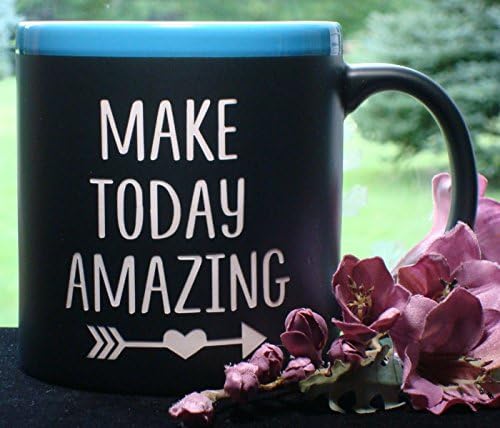 Make Today Amazing Inspirational Message Coffee Mug Cup With Liquid Chalk Marker