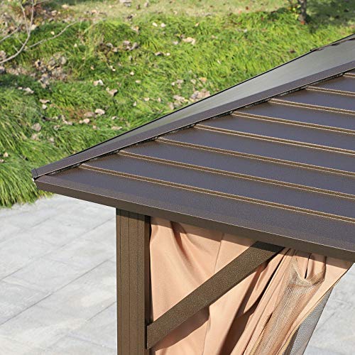 GXK Gartenzelt Pavillon Partyzelt Faltzelt wasserdicht mit 4 doppelten Seitenwänden – Bild 3