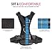 Pawaboo Dog Safety Vest Harness, Pet Car Harness Vehicle Seat Belt with Adjustable Strap and Buckle Clip, Easy Control for Driving Traveling Safety for Small Medium Dogs Cats, Small, Blue Grid