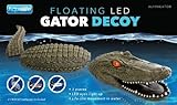 AquaLife 32-Inch Floating 3-Piece Gator Decoy and Pond Float with LED Eyes, Model: AL100GATOR , Home & Outdoor Store