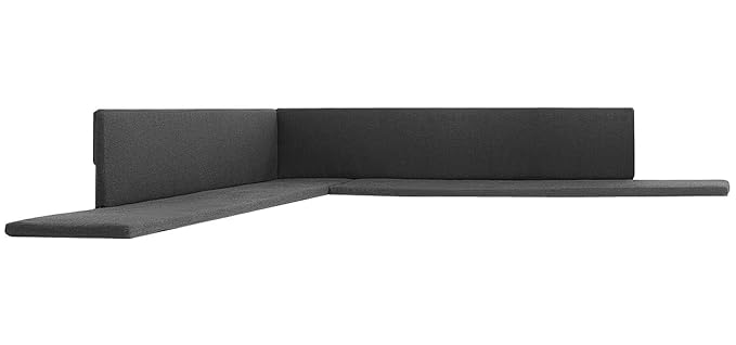 Conmoto Riva - Auflagenset für Riva Eckbank - Auflage + Rückenkissen - anthrazit