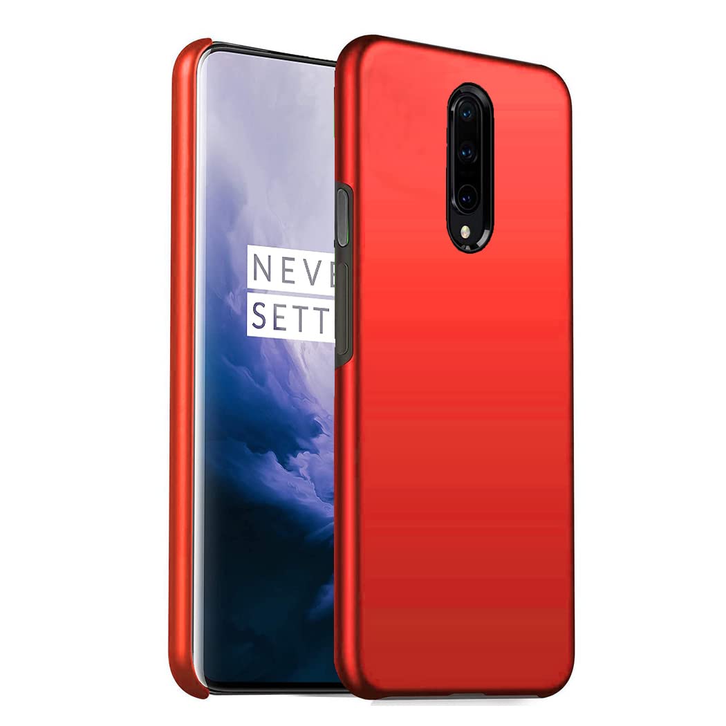 GAPlus OnePlus 7 Pro Case Ultra Slim Thin Armour Hard Case Matte Rubberized Cover For OnePlus 7 Pro (Red)