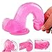 Yove Realistic Dildo Silicone Adult Sex Toy Pink Lifelike Dildo 8’’ and Diameter 1.77’’ with Strong Suction Cup for Women Gay