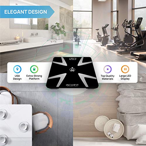 INEVIFIT-Smart-Body-Fat-Scale-Highly-Accurate-Bluetooth-Digital-Bathroom-Body-Composition-Analyzer-Measures-Weight-Body-Fat-Water-Muscle-BMI-Visceral-Fat-Bone-Mass-for-Unlimited-Users