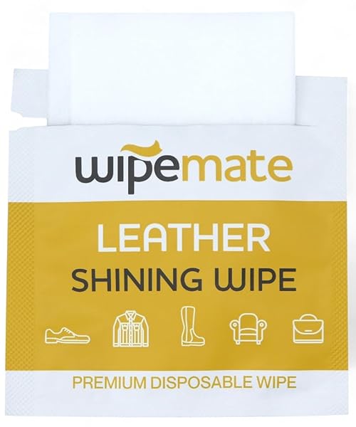 WIPEMATE PREMIUM SUEDE CLEANER WIPES, INDIVIDUALLY PACKAGED QUICK WIPES FOR HOME OR TRAVEL, REMOVES DIRT, GRIME & STAINS, CLEANING WIPES FOR SUEDE SHOES, BOOTS, BAGS, ETC. – 20 COUNT [TWO PACK]