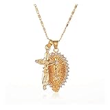 FUTIMELY Virgin Mary Cross Pendant Necklace for