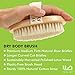 Premium Dry Brushing Body Brush for Glowing Tighter Skin and Better Circulation - Bonus Exfoliating Gloves to Easily Exfoliate in the Shower and Bath – For Rejuvenating Your Skin