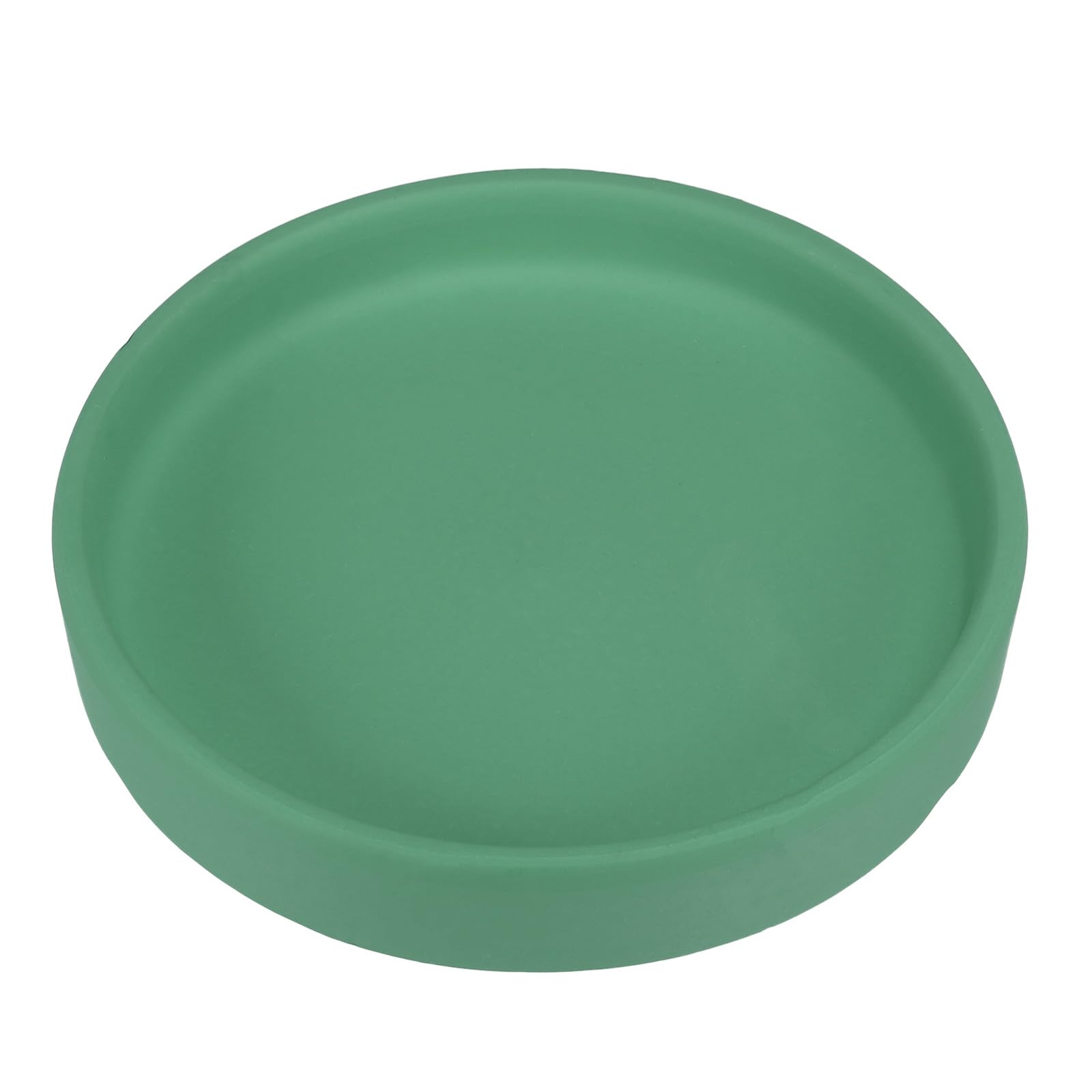 PATIKIL 4.5 Inch Round Ceramic Plant Saucer, Plant Saucer Tray Flower Planter Drip Tray for Indoors Outdoors Patio Balcony, Teal