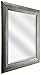 MCS 47692 16x20 Inch Wall Mirror, 21.5x25.5 Inch Overall Size, Antique Silver Finish